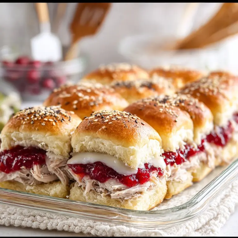 Turkey Cranberry Sliders Recipe