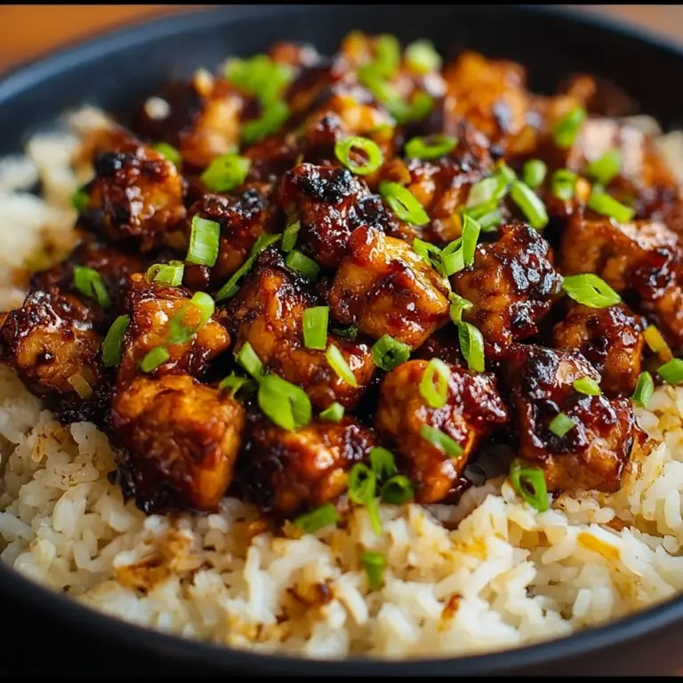 Honey BBQ Chicken Rice Recipe