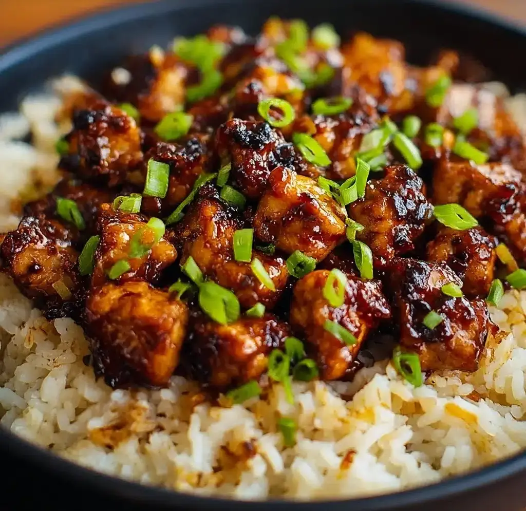 Honey BBQ Chicken Rice Recipe