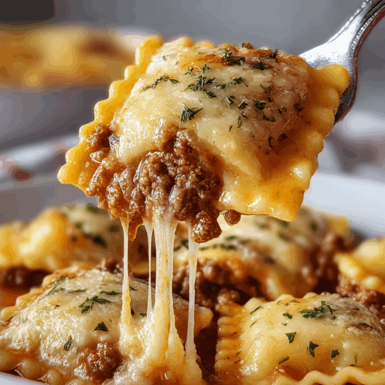 Decadent Beef and Cheese Ravioli Casserole Recipe