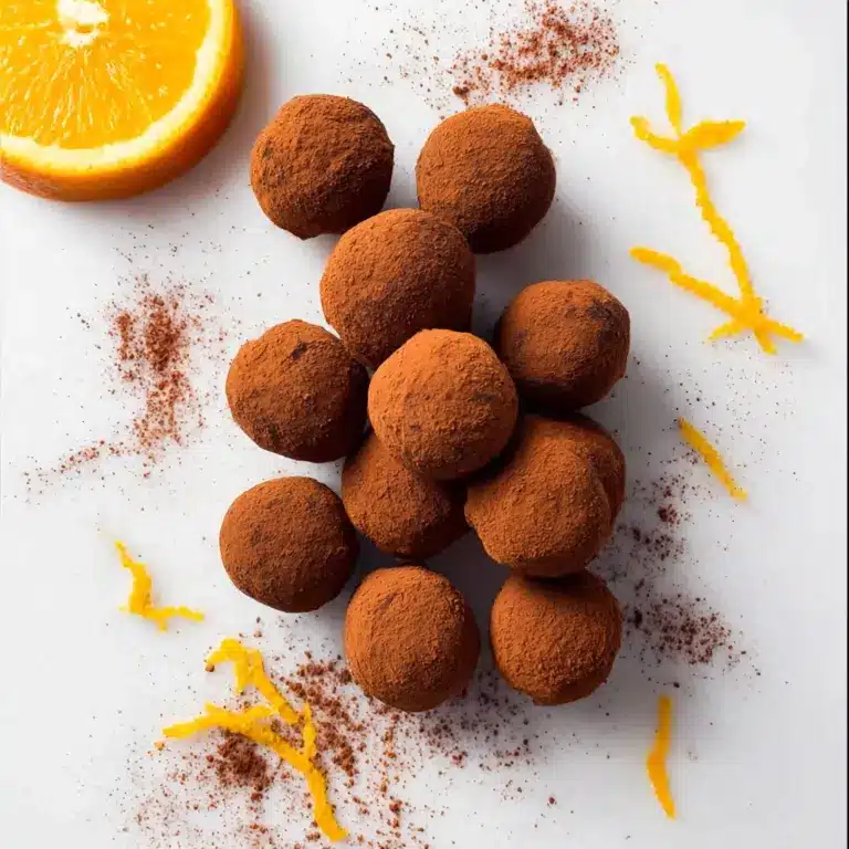 Juicy Orange Chocolate Christmas Truffles Recipe