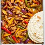 30 Minute Sheet Pan Chicken Fajitas Recipe