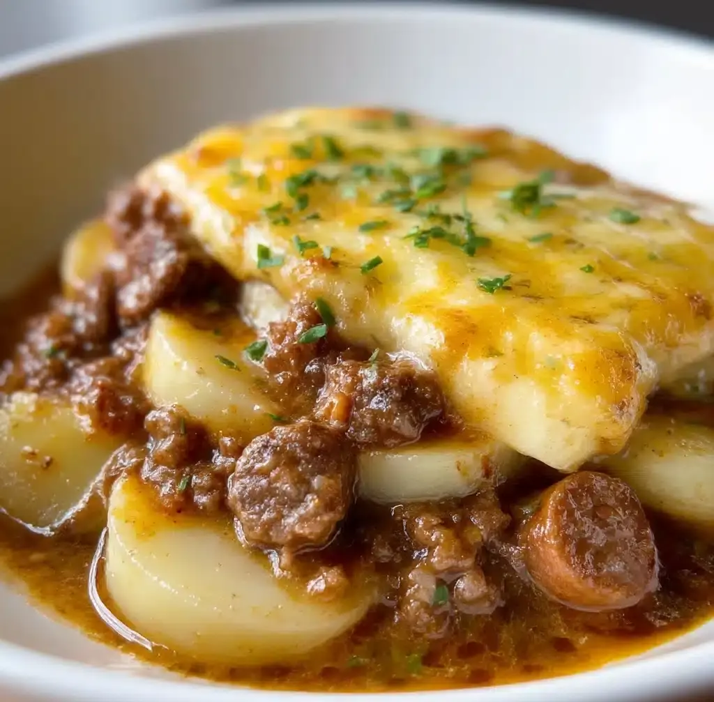 Crockpot Hamburger Potato Casserole Recipe