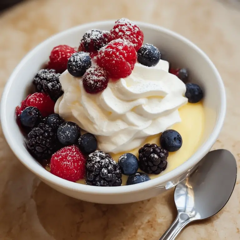 Bavarian Cream and Berries Recipe