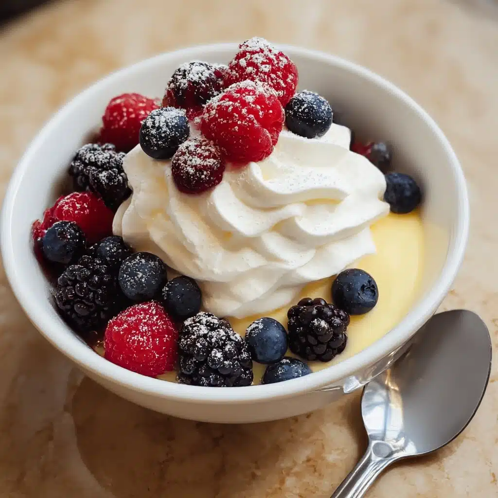 Bavarian Cream and Berries Recipe - Recipe Image