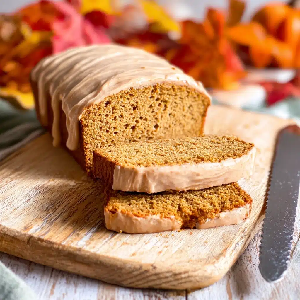 Gluten Free Pumpkin Bread with Pumpkin Spice Frosting Recipe - Recipe Image