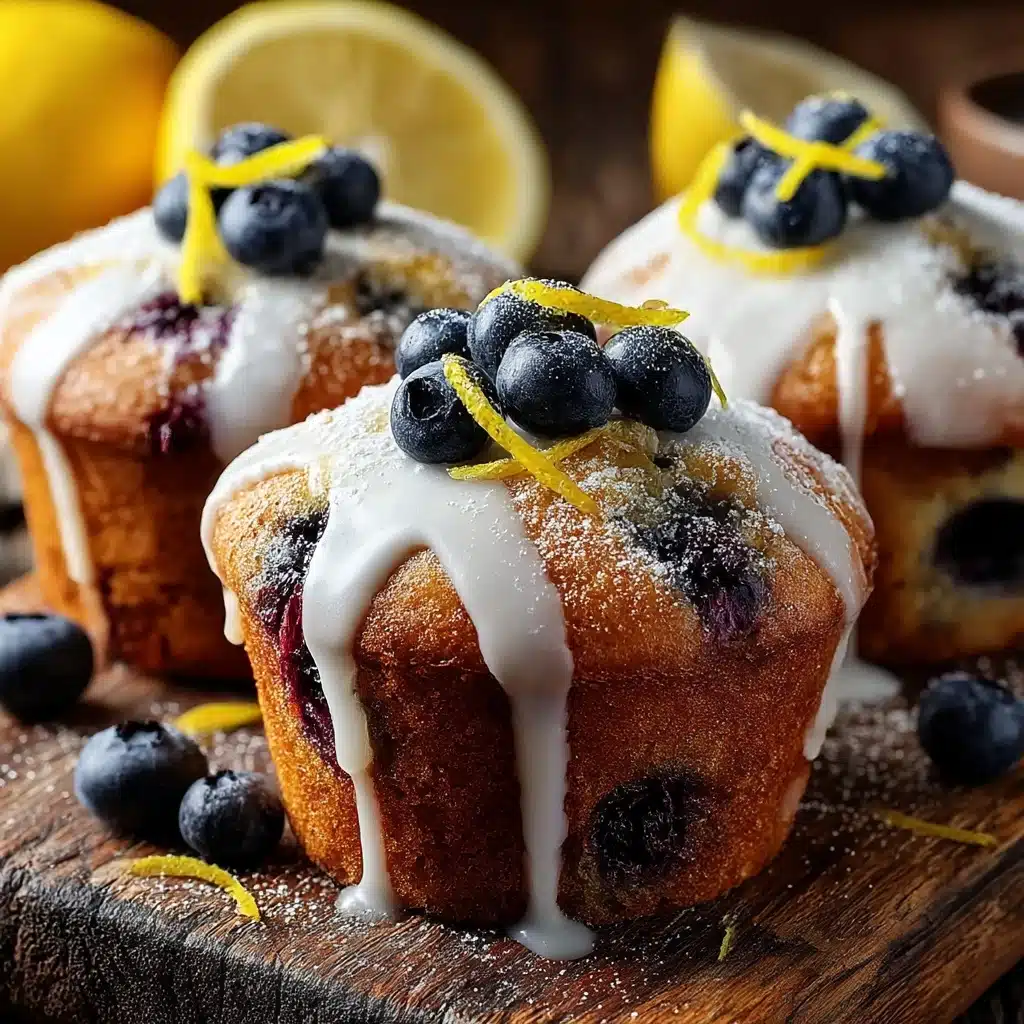 Bright & Zesty Lemon Blueberry Breakfast Muffins Recipe - Recipe Image