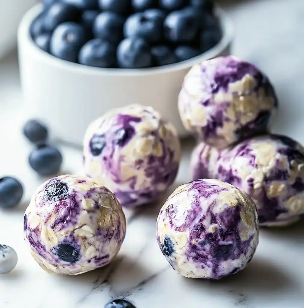Blueberry Cheesecake Protein Bites Recipe