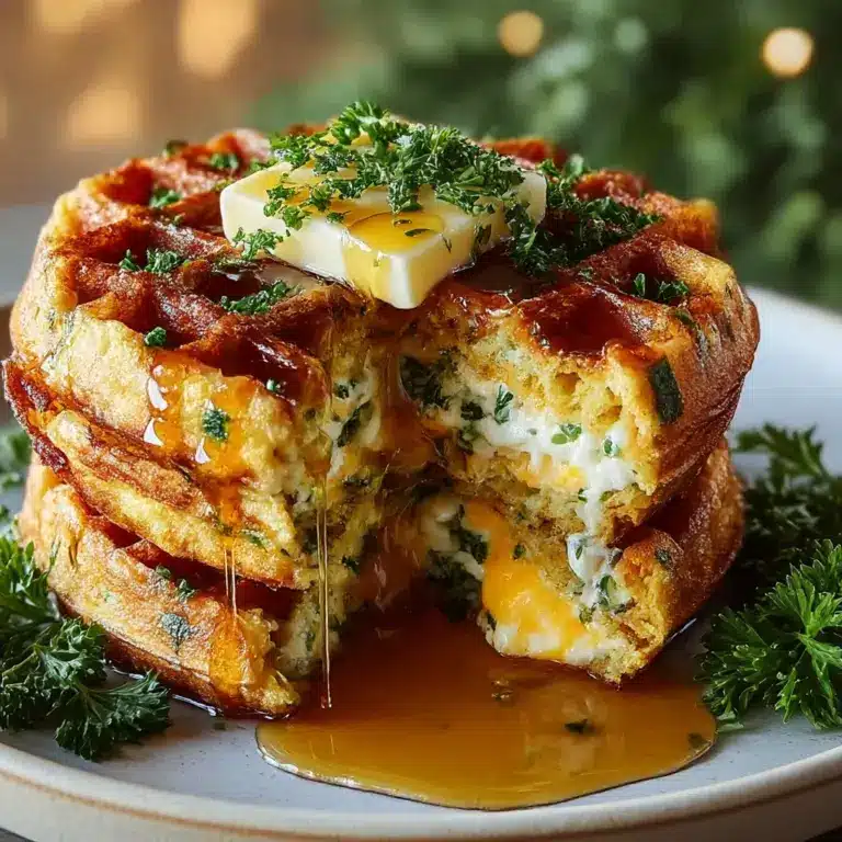 Cheddar Jalapeño Cornbread Waffles: A Flavorful Twist on a Classic