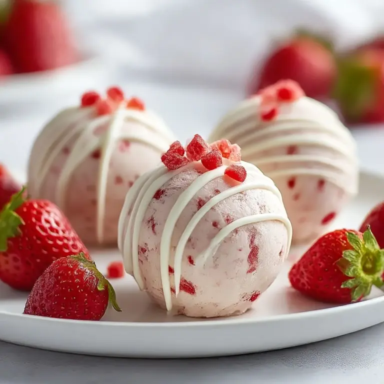 Delicious Strawberry Cheesecake Protein Balls Recipe