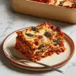 Savory Vegetarian Lasagna with Easy Roasted Tomato Sauce Recipe