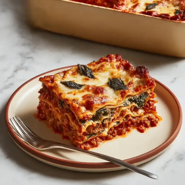 Savory Vegetarian Lasagna with Easy Roasted Tomato Sauce Recipe