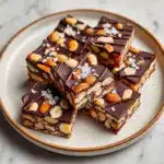 Indulge in Dark Chocolate and Sea Salt Nut Bars Recipe