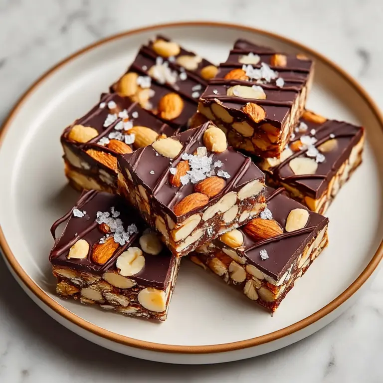 Indulge in Dark Chocolate and Sea Salt Nut Bars Recipe