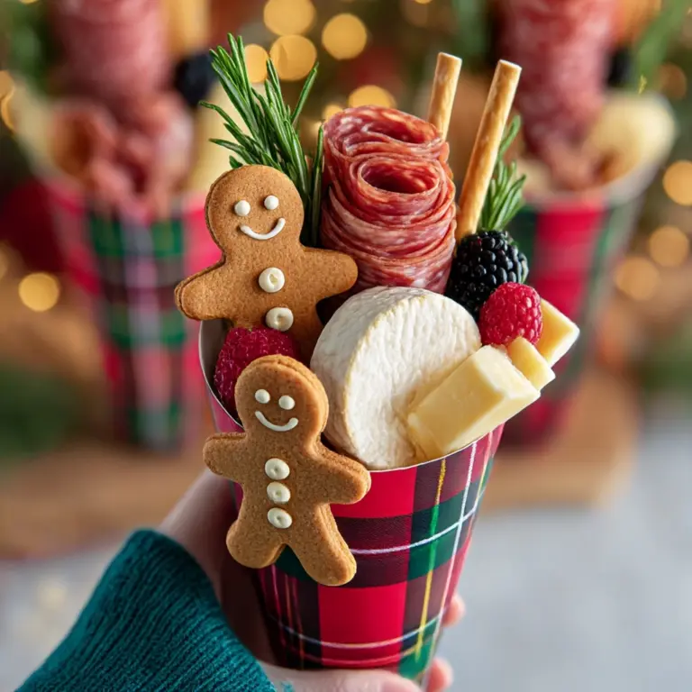 Christmas Charcuterie Cups – Easy Christmas Appetizer Recipe