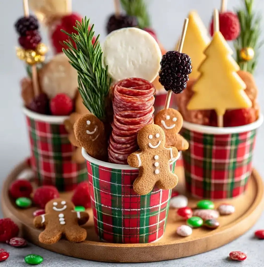 Christmas Charcuterie Cups – Easy Christmas Appetizer Recipe