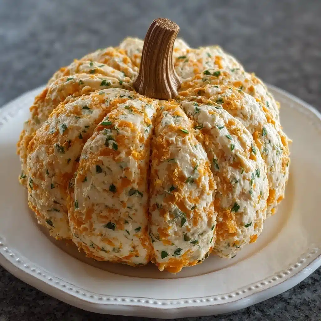 Pumpkin Shaped Cheese Ball Recipe - Recipe Image