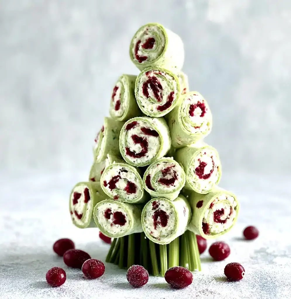 Savory Christmas Cranberry Roll Ups Recipe