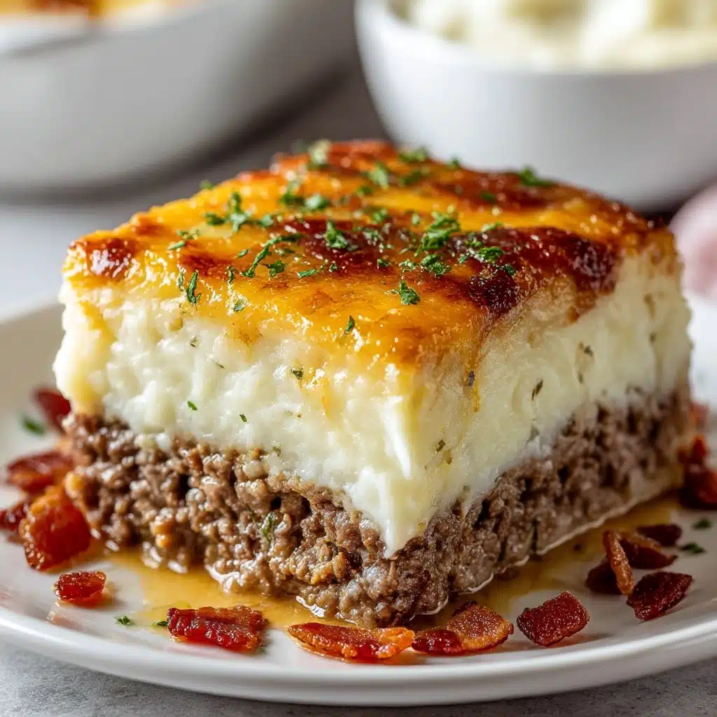 Meatloaf with Mashed Potatoes and Cheese Recipe - Recipe Image