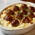 Meatball & Mashed Potato Bake Recipe