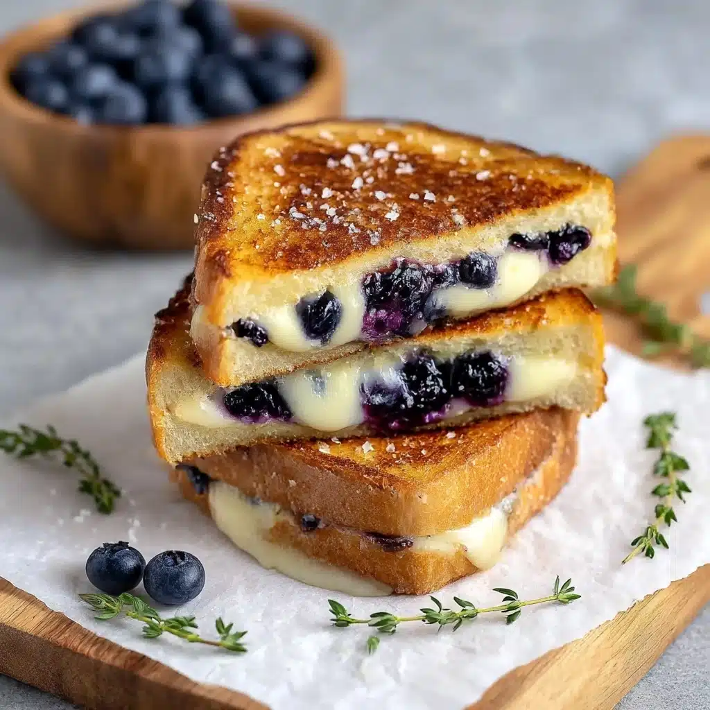 Crispy Blueberry Grilled Cheese Recipe - Recipe Image