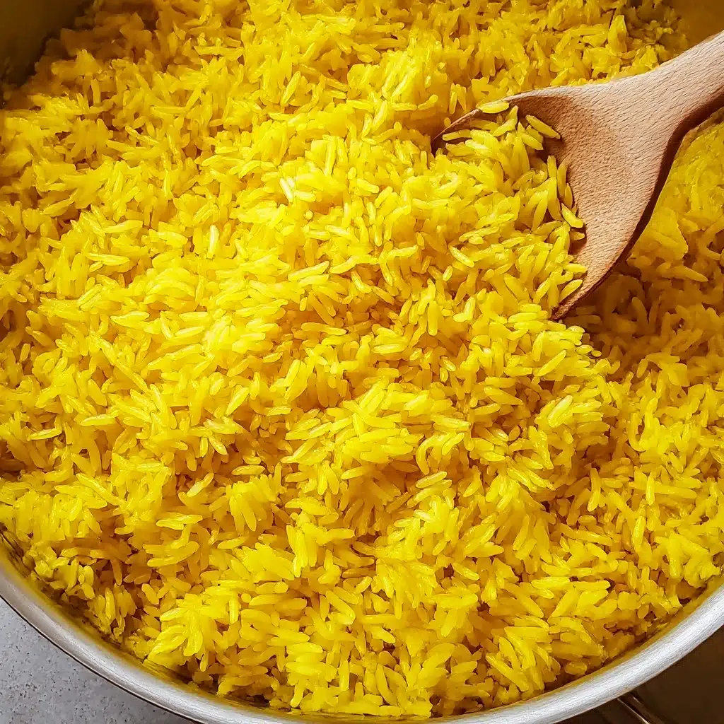 Garlic Turmeric Rice Recipe - Recipe Image