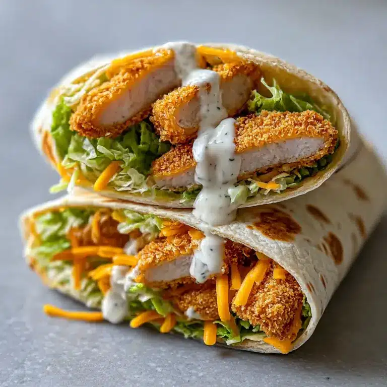 crispy chicken ranch snack wrap Recipe
