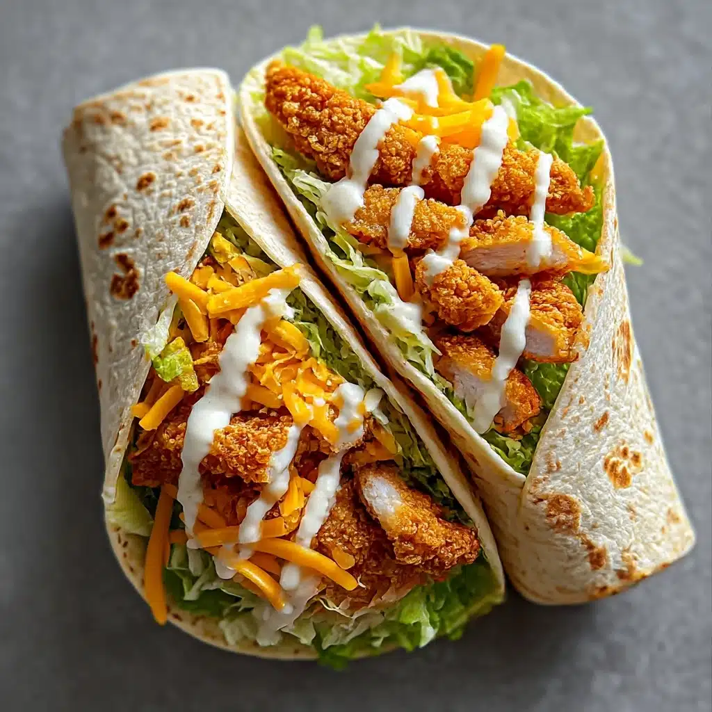 crispy chicken ranch snack wrap Recipe - Recipe Image