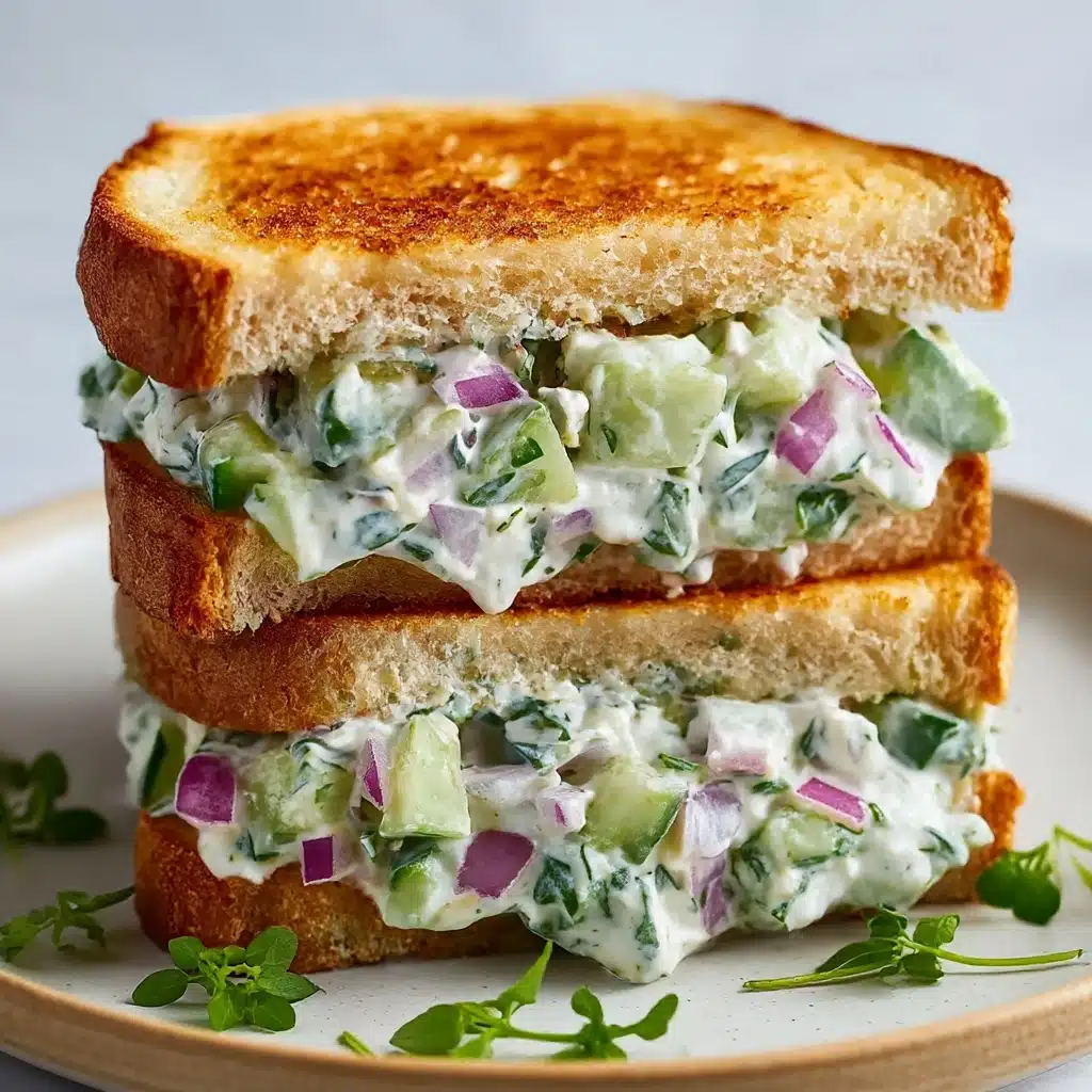 Easy Cucumber Salad Sandwiches Recipe - Recipe Image