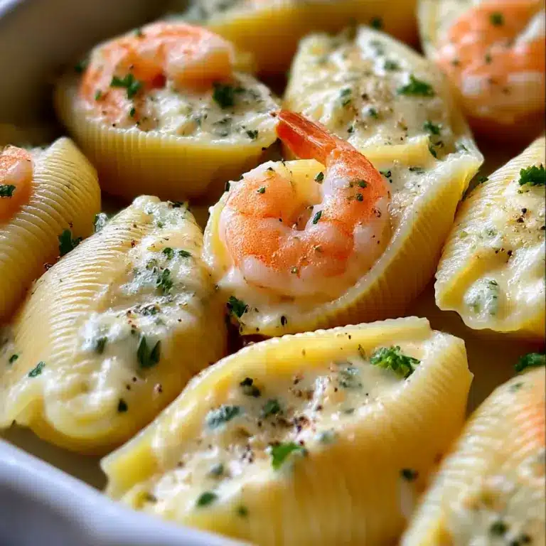 Creamy Seafood Stuffed Shells