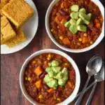 Slow Cooker Lentil Sweet Potato Chili Recipe