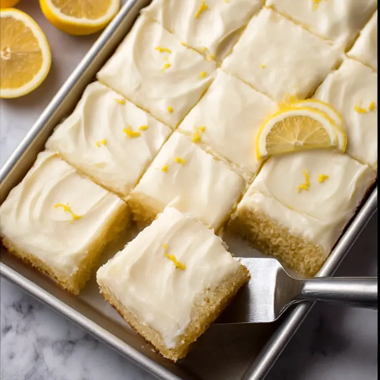 Lemon Sheet Cake Recipe