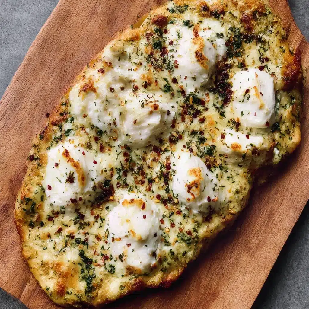 White Pizza on Naan- Easy Dinner Recipe - Recipe Image