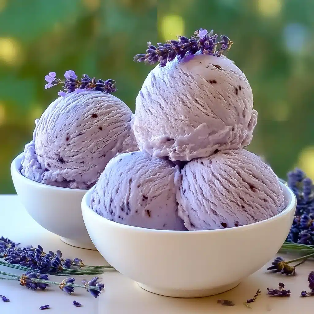 Honey Lavender Ice Cream Recipe - Recipe Image