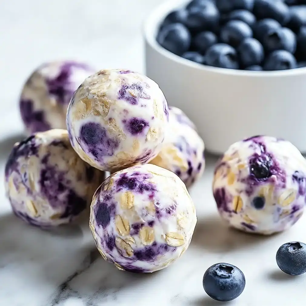 Blueberry Cheesecake Protein Bites Recipe