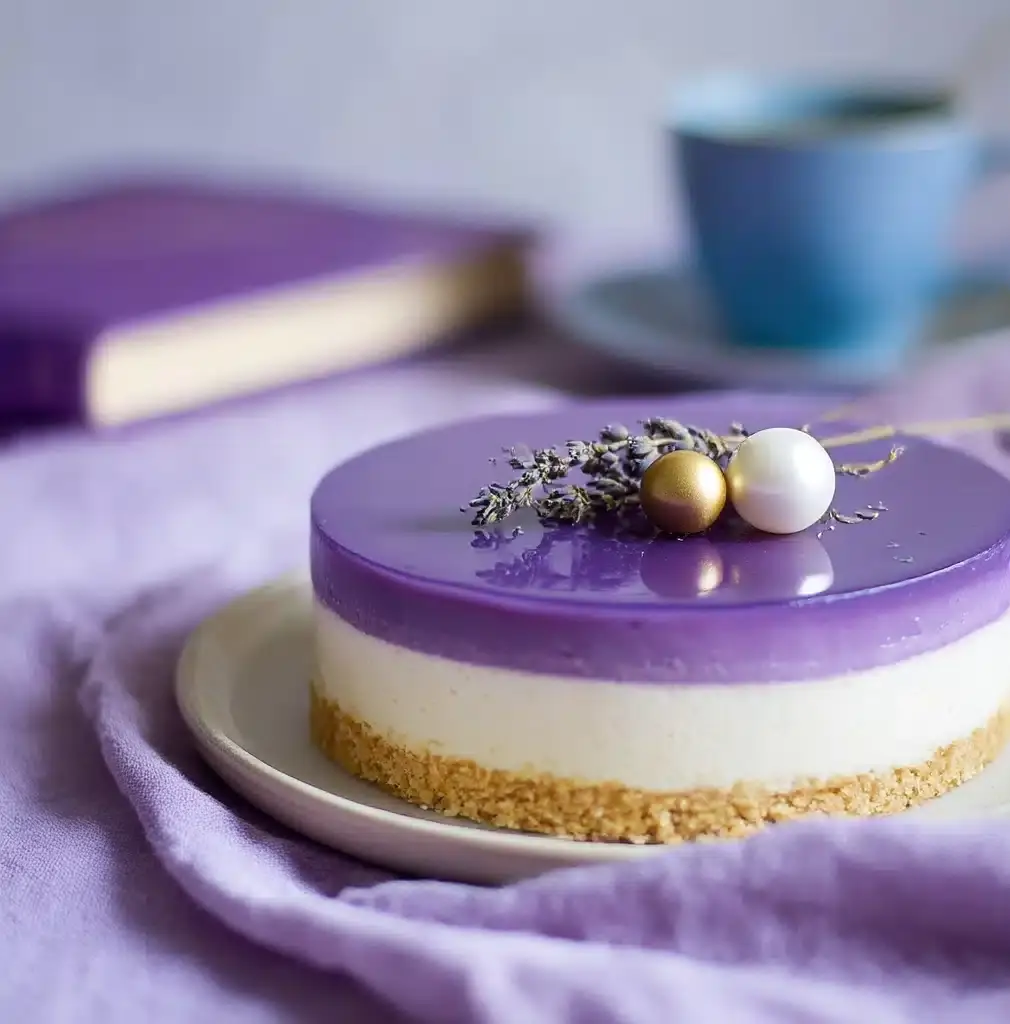 Delicate No-Bake Honey Lavender Cheesecake Recipe
