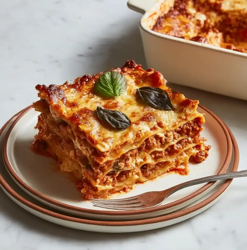 Savory Vegetarian Lasagna with Easy Roasted Tomato Sauce Recipe