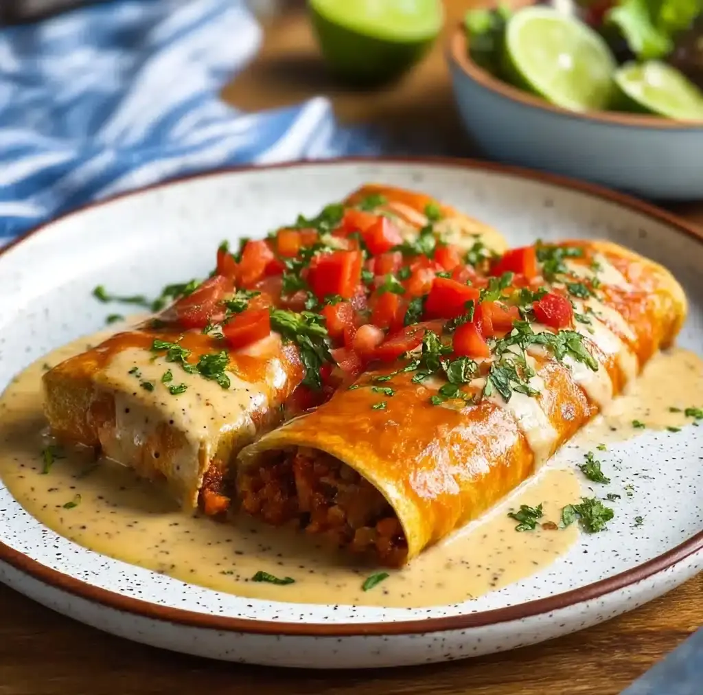 Jalapeño Popper Cheesy Chicken Enchiladas Recipe