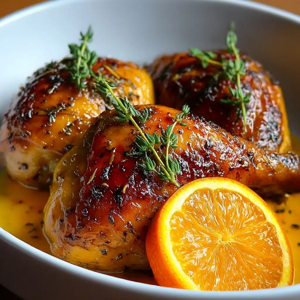 Sweet and Savory Roasted Orange Chicken Recipe - Recipe Image