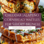 Cheddar Jalapeño Cornbread Waffles: A Flavorful Twist on a Classic