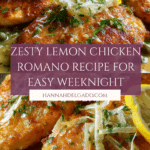 Zesty Lemon Chicken Romano Recipe