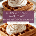 Cinnamon Waffles with Cinnamon Whipped Cream Recipe