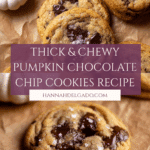 Thick & Chewy Pumpkin Chocolate Chip Cookies Recipe