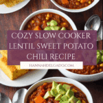 Slow Cooker Lentil Sweet Potato Chili Recipe