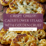 Golden Crusted Cheesy Cauliflower Steaks Recipe