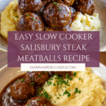 Tasty Slow Cooker Salisbury Steak Meatballs Recipe