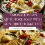 Lemony Tuscan Artichoke Soup Recipe