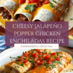 Jalapeño Popper Cheesy Chicken Enchiladas Recipe