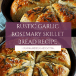 Irresistibly Easy Rustic Garlic Rosemary Skillet Bread Recipe