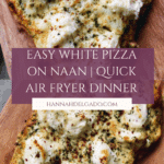 White Pizza on Naan- Easy Dinner Recipe